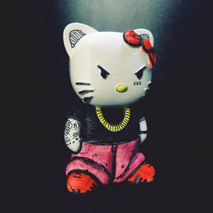 愤怒的Hello Kitty万圣节恶棍壁纸 — 凯蒂猫万圣节 壁纸