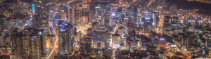 全景夜景城市壁纸。 — 5120x1440 壁纸