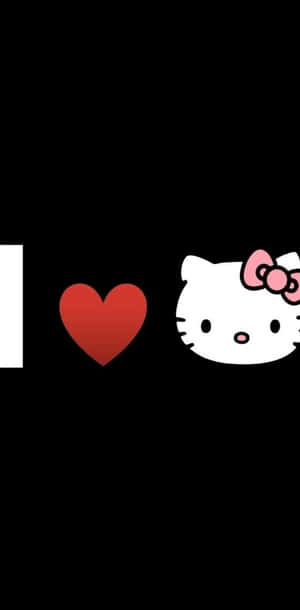 我爱PFP Hello Kitty — 爱 壁纸