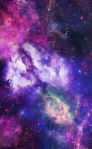 紫色太空星云 — Galaxy Tab S10+ 壁纸