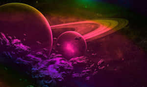探索紫色星云的神秘之美