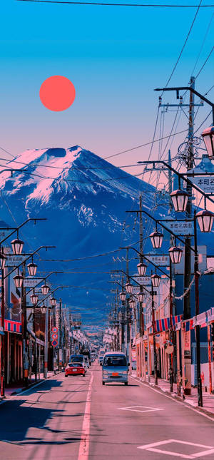 日本富士山氛围壁纸 — iPhone 16 Plus 壁纸