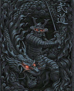 日本武士发光眼睛 — 日本武士 壁纸