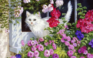 粉色 Floral 背景