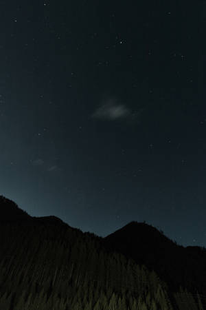 山影星空夜景昏暗 — 华为MatePad Edge 壁纸