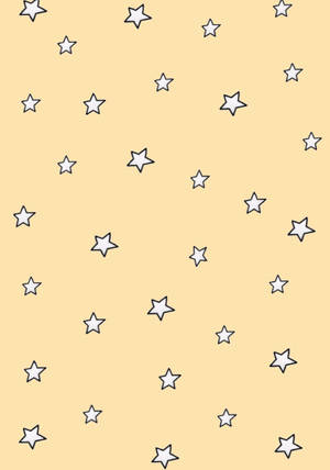 星空可爱柔和黄色美学 — 黄色美学 壁纸