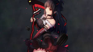 暗黑动漫红恶魔女仆壁纸 — 暗黑动漫动图 壁纸