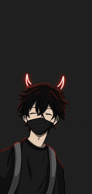 暗黑恶魔角动漫少年