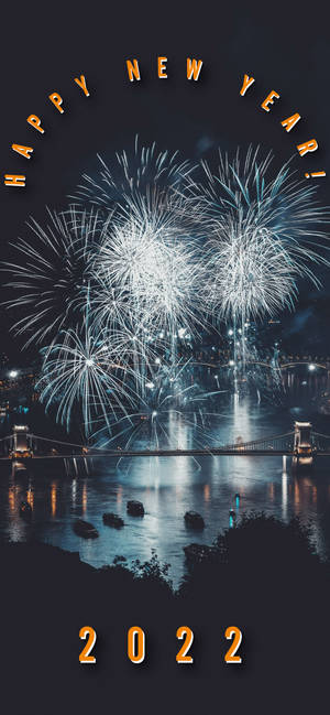 标题：庆祝新年 2022 的爆炸性欢乐 — iPhone 16 壁纸
