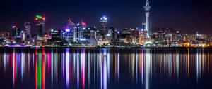 模糊灯光城市景观壁纸 — 2560x1080 壁纸
