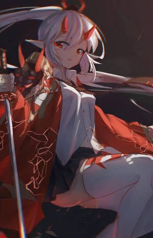 悲伤恶魔女孩 — 酷炫鬼灭之刃 壁纸