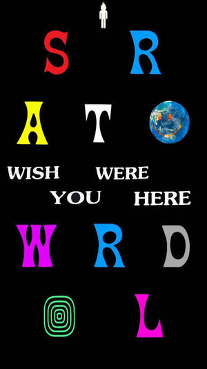 酷炫的Astroworld文字壁纸，色彩设计惊艳。 — 省电 壁纸