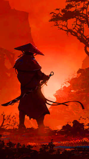 武士动漫浪人战士红山 — 日本武士 壁纸