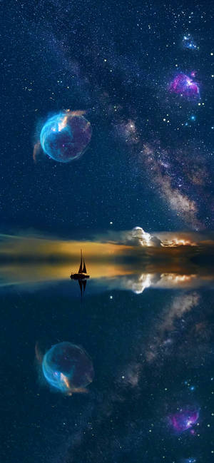 海上宇宙壁纸 — iPhone 12 Pro 壁纸