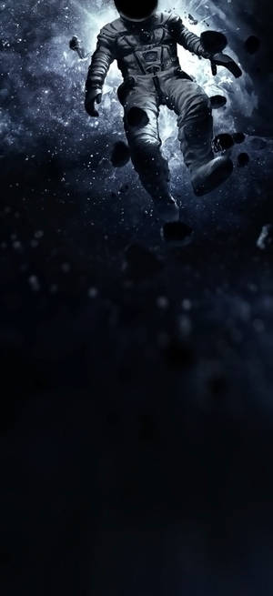 点刻版太空宇航员 — iPhone 15 Pro 壁纸