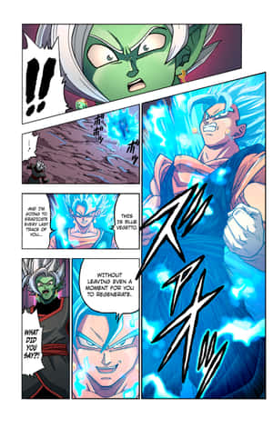 热门《龙珠超》漫画中的动作瞬间！ — Galaxy Z Fold 8 壁纸