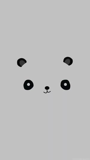 熊脸图案可爱iPhone壁纸 — 可爱的iPhone 壁纸