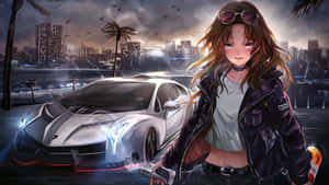 动漫赛车背景 — 动漫汽车 壁纸