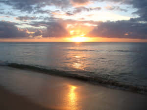 海滩日落图片 — 海滩日落 壁纸