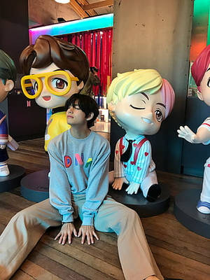 真人大小防弹少年团小可爱美学 — Bts 金泰亨 壁纸