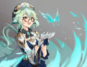 砂糖 风元素 原神 头像 — 可爱动漫女孩 壁纸