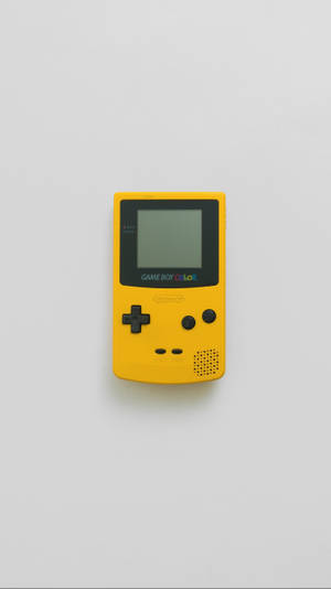 简单黄色Game Boy Color壁纸