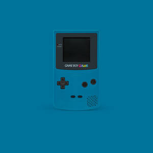 简约蓝色Game Boy Color壁纸
