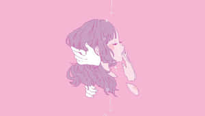 粉色动漫美学图片 — 粉色美学 壁纸