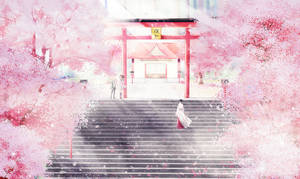 粉色动漫美学野良神神社 — 粉色美学 壁纸