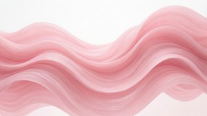 流动的浅粉色波浪，营造现代抽象美感。 — 浅粉色美学 壁纸