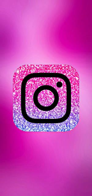粉色闪亮 Instagram 标志壁纸 — Google Pixel 6 Pro 壁纸