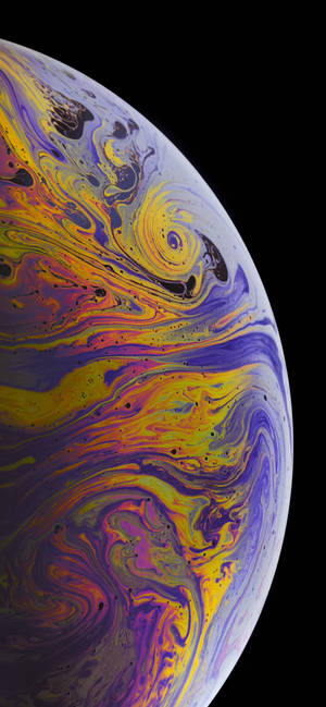 紫水晶地球 iPhone Xs 壁纸
