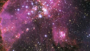 紫色星系，伸手触碰星辰