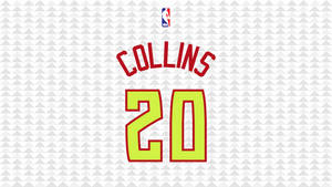 约翰·柯林斯球员号码海报壁纸 — 低饱和度 壁纸