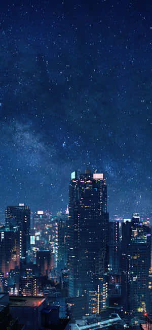 动漫城市背景 — iPhone 17 Pro 壁纸