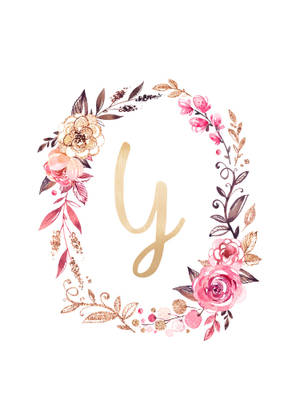 美学字母Y花环壁纸 — IQOO Pad 壁纸