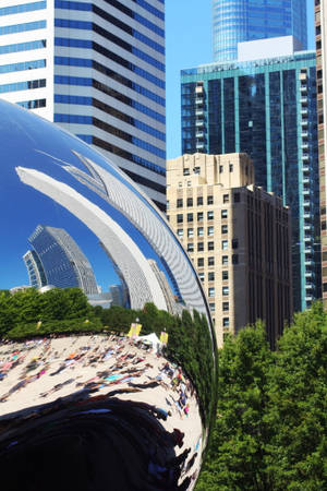 芝加哥云门近景 — 华为MatePad 11.5 S (2025) 壁纸
