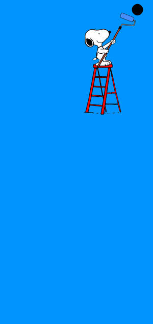 花生史努比绘画洞壁纸 — iPhone 14 Pro 壁纸