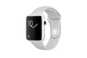 苹果手表简洁白色表圈壁纸 — Apple Watch 壁纸