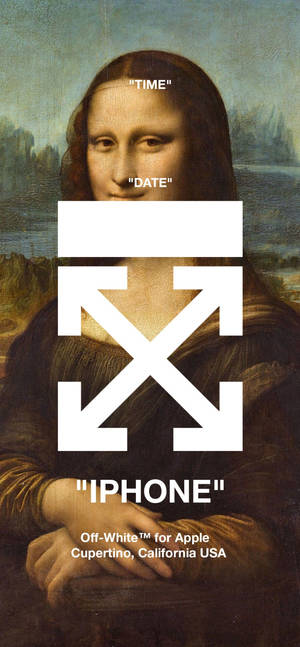 Mona Lisa Off-White iPhone 壁纸 — iPhone 15 壁纸
