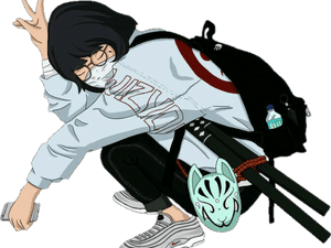 透明蒸汽波GIF PNG - 动漫蒸汽波透明PNG下载