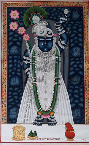 蓝色 Shrinathji 神祇 — Galaxy Tab Active5 壁纸