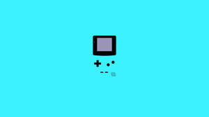 简约蓝色Game Boy Color艺术壁纸
