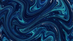 抽象深蓝色液体大理石纹理，带有海军蓝和蓝绿色漩涡图案。 — 深蓝美学动图 壁纸