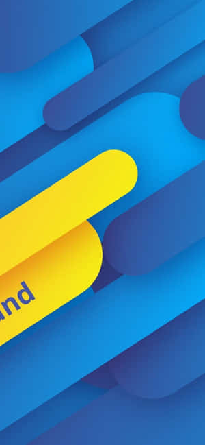 蓝色与黄色背景 — Realme P4 壁纸