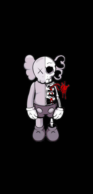 解剖 KAWS 4k 插画 — Samsung S23 Ultra 壁纸