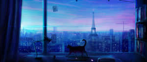 动漫房间背景 — 3440x1440 壁纸