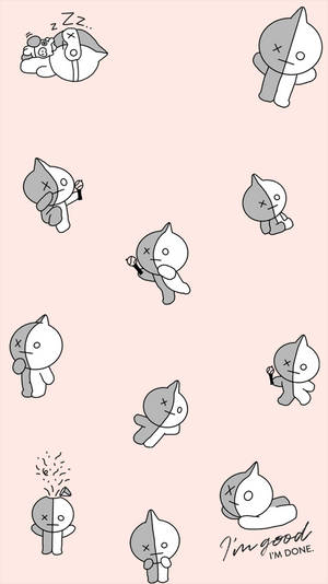 迷人的BT21梵壁纸 — 9:16 壁纸