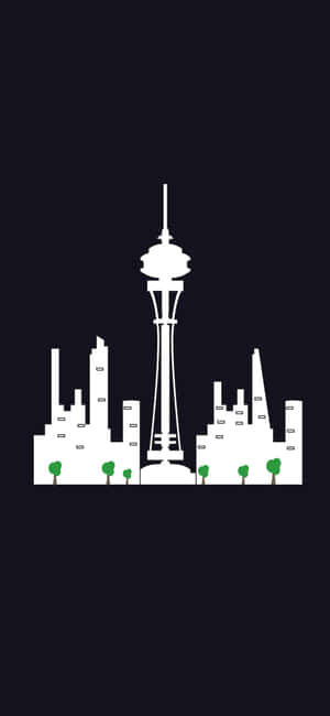 iPhone X西雅图背景 — 干净 壁纸
