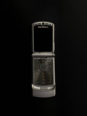 银色摩托罗拉Razr — 摩托罗拉 壁纸